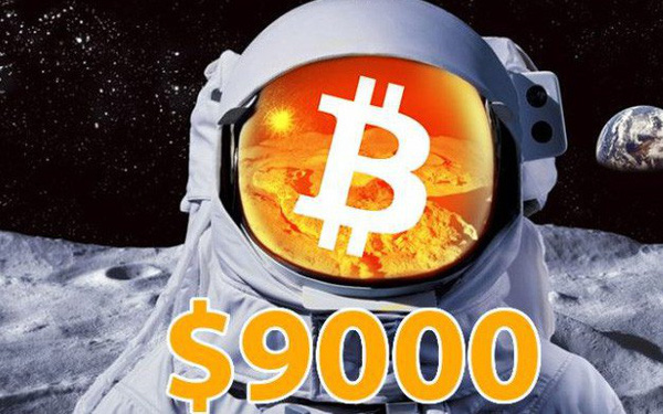 Bitcoin lại bùng nổ: Tăng giá tới 600 USD chỉ trong 1 giờ, lên sát 9.000 USD