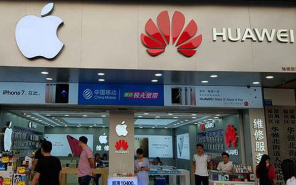 Sau lệnh cấm từ chính phủ Mỹ, thị phần smartphone của Apple tại Trung Quốc có thể sẽ rơi vào tay Huawei