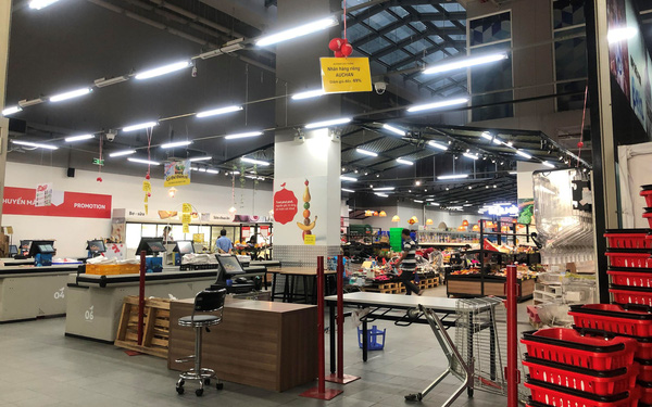 Hình ảnh siêu thị Auchan sau nhiều ngày 'tháo khoán' rút khỏi Việt Nam